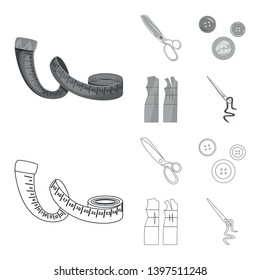 Vector design  craft and handcraft sign. Collection  craft and industry stock vector illustration.