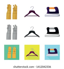 Vector design of craft and handcraft sign. Set of craft and industry vector icon for stock.