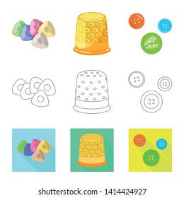 Vector design of craft and handcraft sign. Set of craft and industry stock symbol for web.