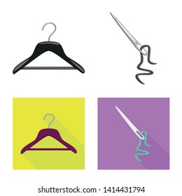 Vector design of craft and handcraft sign. Set of craft and industry stock symbol for web.