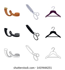 Vector design of craft and handcraft sign. Collection of craft and industry vector icon for stock.