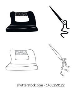 Vector design of craft and handcraft sign. Collection of craft and industry vector icon for stock.