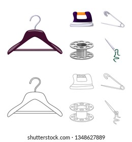 Vector design of craft and handcraft symbol. Set of craft and industry stock symbol for web.