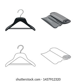 Vector design of craft and handcraft symbol. Set of craft and industry stock symbol for web.
