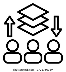 Estilo de Ícone Coletivo de Criação de Design de Vetor