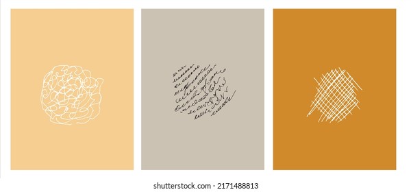 Vector design for creative purposes. Posters for wall decor. Lettering, lines.