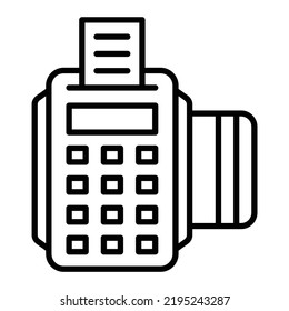 Estilo de icono de la máquina de tarjetas de crédito de diseño de vectores