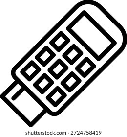 Estilo del icono de la máquina de la tarjeta de crédito del diseño del Vector