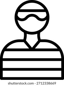 Vektordesign - Stil des kriminellen Symbols