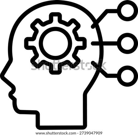 Vector Design Critical Thinking Icon Style
