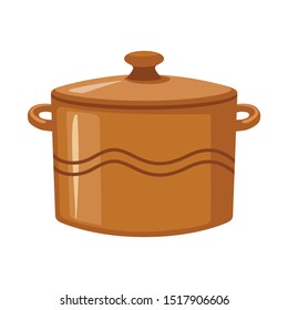 Vector design of crockery and clean logo. Graphic of crockery and ceramic vector icon for stock.