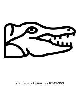 Vector Design Crocodile Icon Style