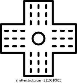 Vector Design Crossroad Icon Style