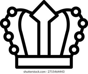 Estilo de icono de corona de diseño de Vector