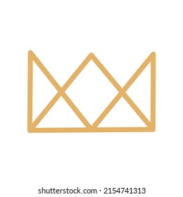 diseño vectorial, ilustración de forma de corona