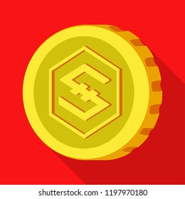 Vector design of cryptocurrency and coin icon. Collection of cryptocurrency and crypto stock symbol for web.