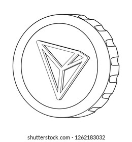 Vector design of cryptocurrency and coin icon. Set of cryptocurrency and crypto vector icon for stock.