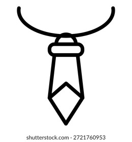 Design de vetor Crystal Amulet Icon Style