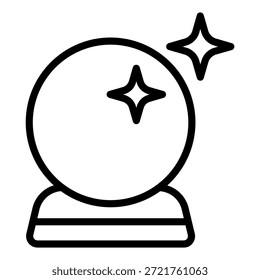 Kristallkugel-Symbolstil für Vektordesign