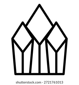 Symbolstil für Crystal Cluster-Vektordesign