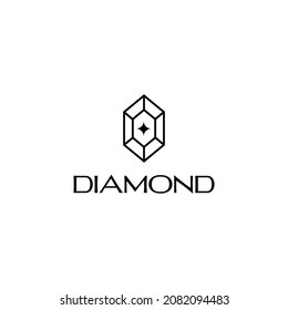 Vector design of crystal or diamond logo
