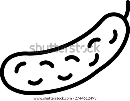 Vector Design Cucumber Canvas Icon Style