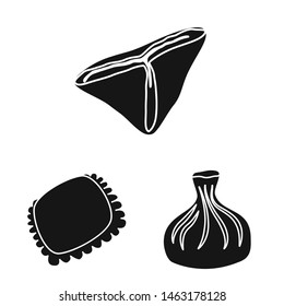 Vector design of cuisine and appetizer icon. Collection of cuisine and food stock vector illustration.