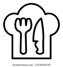 Vektordesign Kulinarische Kunst Symbolstil