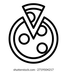 Estilo de icono de delicia culinaria de diseño de Vector