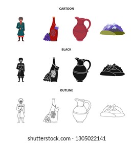 Vector design of culture and sightseeing icon. Set of culture and originality stock symbol for web.