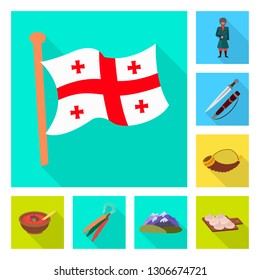 Vector design of culture and sightseeing icon. Set of culture and originality vector icon for stock.
