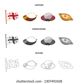 Vector design of culture and sightseeing icon. Set of culture and originality vector icon for stock.
