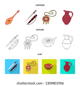Vector design of culture and sightseeing icon. Collection of culture and originality vector icon for stock.