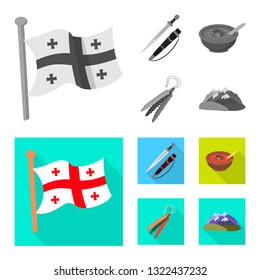 Vector design of culture and sightseeing icon. Set of culture and originality stock vector illustration.