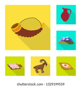 Vector design of culture and sightseeing icon. Set of culture and originality vector icon for stock.