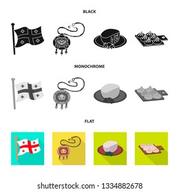 Vector design of culture and sightseeing icon. Set of culture and originality stock vector illustration.