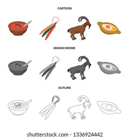 Vector design of culture and sightseeing icon. Set of culture and originality stock vector illustration.