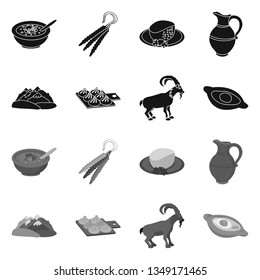Vector design of culture and sightseeing icon. Set of culture and originality stock vector illustration.