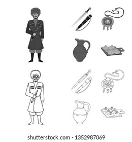 Vector design of culture and sightseeing icon. Collection of culture and originality vector icon for stock.