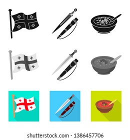 Vector design of culture and sightseeing icon. Set of culture and originality stock symbol for web.