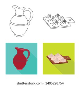 Vector design of culture and sightseeing icon. Set of culture and originality vector icon for stock.