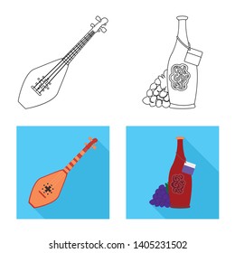 Vector design of culture and sightseeing icon. Set of culture and originality vector icon for stock.