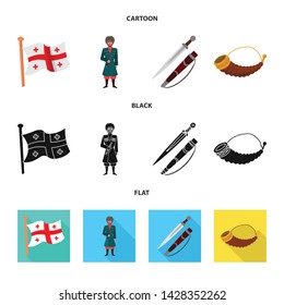 Vector design of culture and sightseeing icon. Set of culture and originality stock symbol for web.