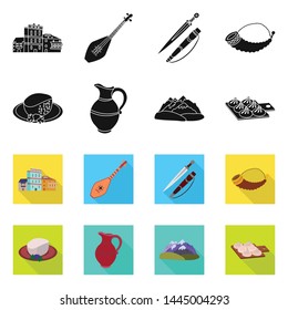 Vector design of culture and sightseeing icon. Collection of culture and originality vector icon for stock.