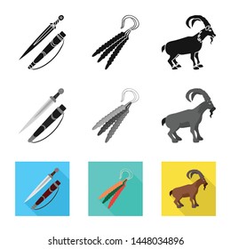 Vector design of culture and sightseeing icon. Collection of culture and originality stock vector illustration.