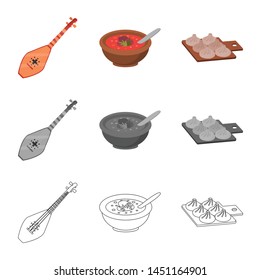 Vector design of culture and sightseeing icon. Collection of culture and originality stock vector illustration.