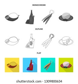 Vector design of culture and sightseeing symbol. Set of culture and originality stock vector illustration.
