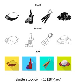 Vector design of culture and sightseeing symbol. Set of culture and originality stock vector illustration.