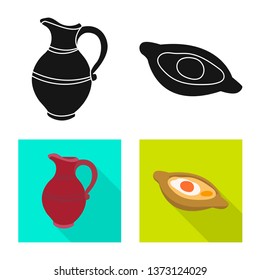 Vector design of culture and sightseeing symbol. Collection of culture and originality vector icon for stock.