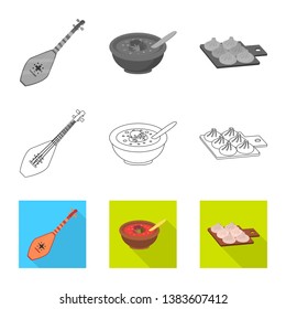 Vector design of culture and sightseeing symbol. Collection of culture and originality vector icon for stock.